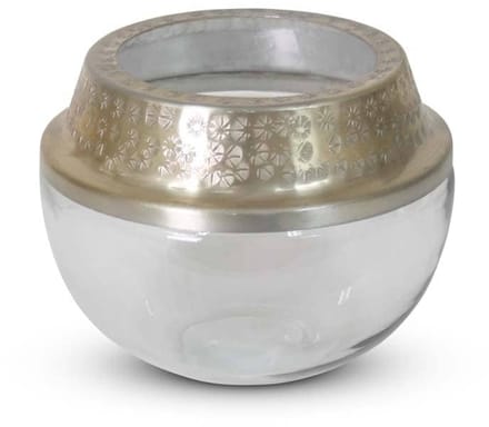 Safaary - Vaasje Goud Metaalring Ø 21 x 16cm