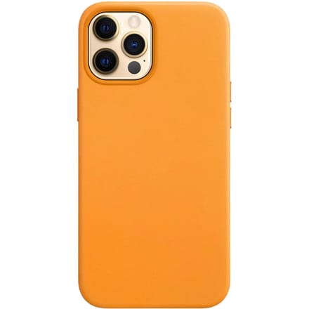 iPhone 12 Pro MagSafe Leren hoesje - Geel