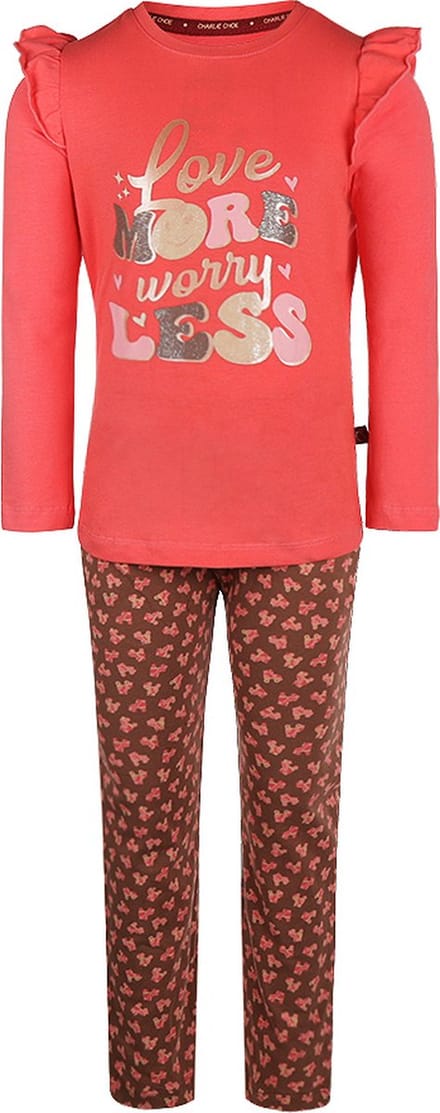 Charlie Choe Q- Flower power days Meisjes Pyjamaset - Maat 122/128