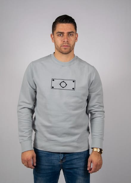 Ma.Strum Blast Embroidered Badge Sweat