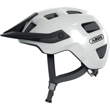 Fietshelm ABUS MOTRIP shiny white M - 54-58 cm - wit - Geschikt voor gebruik op mountainbikes - 340 g