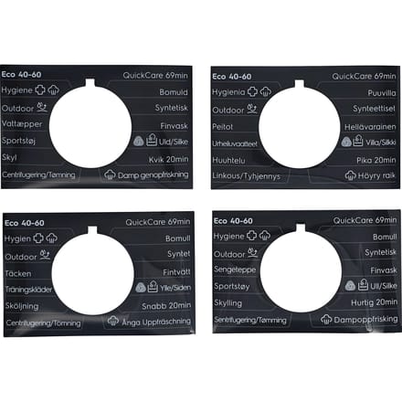 AEG programmaplaat, knop, zelfklevend, DA,NO,FI,SV 140283535080