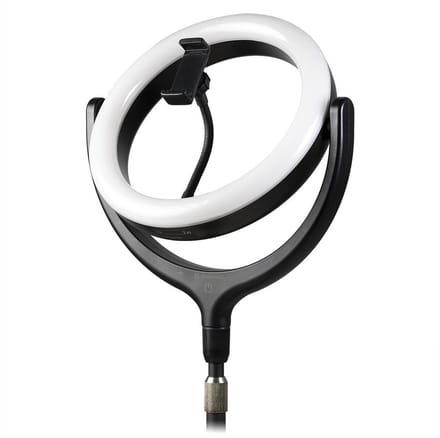 Bresser Ringlamp - BR-RL10B Zwart - Stijlvol Metalen Frame & Dimbaar