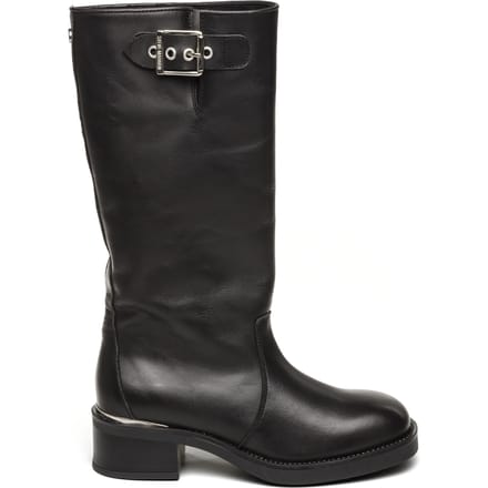 Steve Madden Bonna Boots Black Leather Maat: 37 | Laarzen Outlet | Dames | Zwart