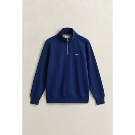 Gant Trui Shield Half-Zip Sweat Rich Navy / male