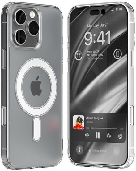 Mercury Jelhard Serie - Transparant MagSafe Etui - iPhone 16 Pro Max - Hoogwaardige Bescherming