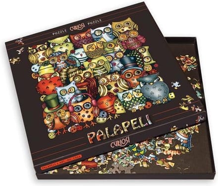 Curiosi Palapeli - Puzzel uilen (211 lastige stukjes) incl. staande lijst