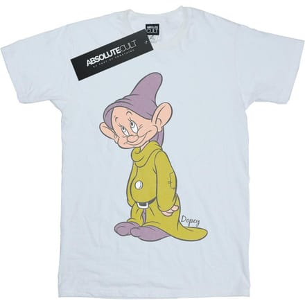 Disney Jongens Klassiek Dopey T-Shirt (Wit)