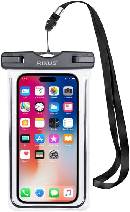 Rixus RXBG19 Floating Waterproof Phone Bag Black
