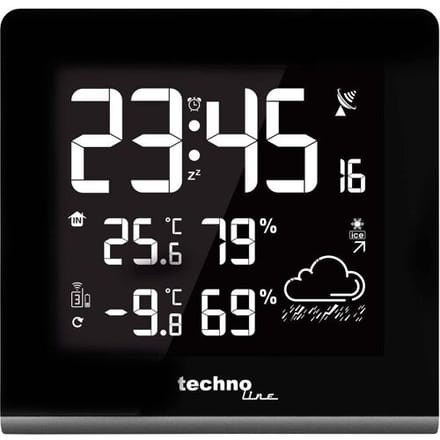 Technoline Weerstation WS 9065 Radiogestuurd Met thermometer en hygrometer 165 x 170 x 26mm