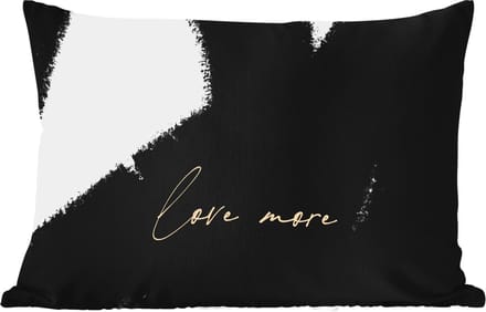 Buitenkussens - Tuin - Tekst - Abstract - Love more - Quotes - 50x30 cm