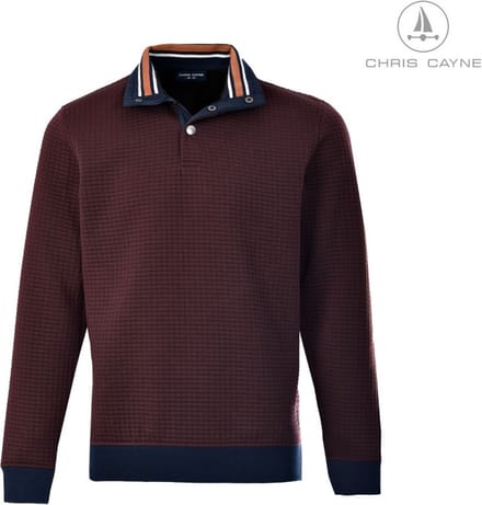 Trui 3003 bordeaux uni LM Chris Cayne - maat M