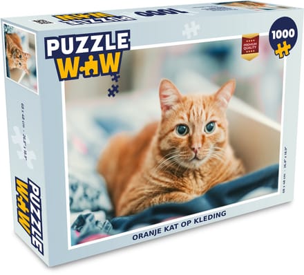 Puzzel Kat - Kleding - Kast - Legpuzzel - Puzzel 1000 stukjes volwassenen