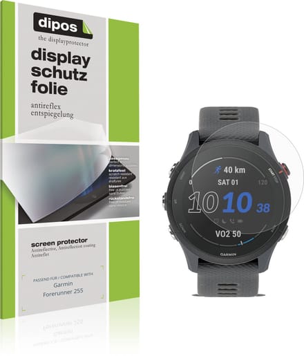 dipos – 6x Matte Beschermfolie geschikt voor Garmin Forerunner 255 | Krasbestendige & antireflecterende Screenprotector Ultra-Thin
