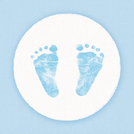 Ambiente - Servetten 25 cm - Baby Stappen Jongen - FSC Mix