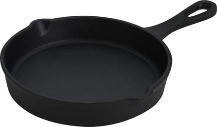 Serveerpannetje - gietijzer - rond - pan - tapas pannetje - bbq accesoires