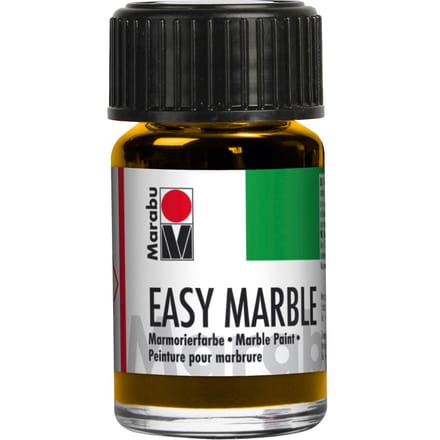Easy Marble Marmeringverf, Marabou, 15 ml - Middelmatig Geel