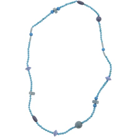 Behave – Lange ketting blauw – Vintage look – Bohemian mode-accessoire