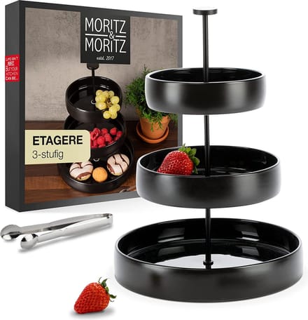 Moritz & Moritz Etagère Aardewerk Zwart