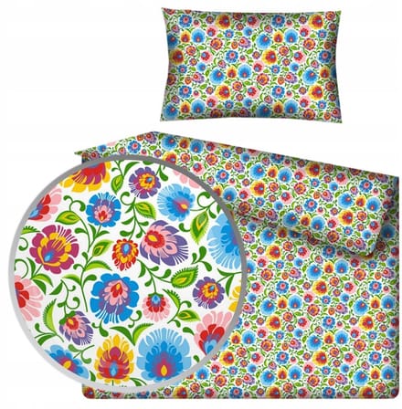 Kinderbeddengoed Katoen 90x120cm - Folkloristische Bloemendecoratie