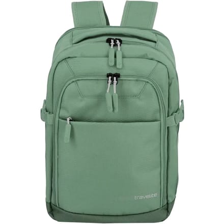 Travelite Kick Off Cabin Backpack 20 liter - Sage – Handbagage rugzak – Van polyester – De Travelite Cabin Backpack is een compacte handbagage rugzak voor korte reizen en dagelijks gebruik