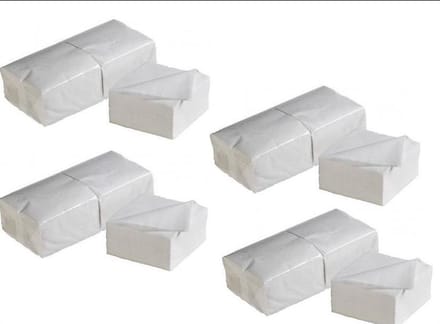 2720x Servetten wit 1-laags 33x33cm