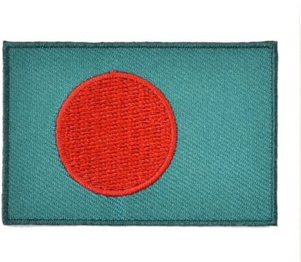 Embleem vlag Bangladesh- Strijk embleem - Carnavalskleding - Carnaval accessoires