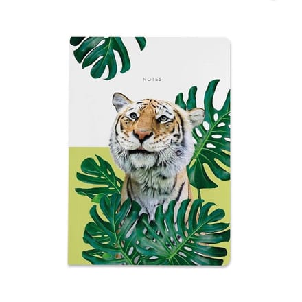 A5 Luxe Notitieboek - Tijger - Gelinieerd