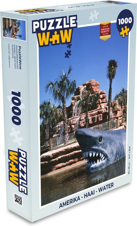 Puzzel Amerika - Haai - Water - Legpuzzel - Puzzel 1000 stukjes volwassenen