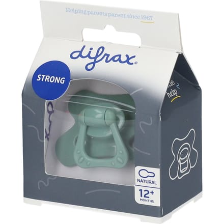 Difrax Fopspeen - Natural - 12+ maanden - Siliconen - Sage - 1 stuk