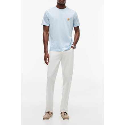 Tommy Hilfiger Script Monogram T-shirt Keepsake Blue Größe: M | Basic T-Shirts Outlet | Herren | Blau
