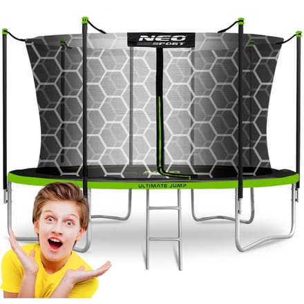 Tuintrampoline 12ft/374cm met binnennet en ladder Neo-Sport,