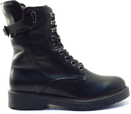 Aqa Shoes Velvet black boet A8806 A36 ZWART