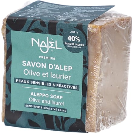 Najel - 40% Bay Laurel Oil Aleppo Soap 185g