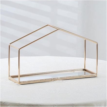 Taartstandaard - Dessertrek - Afternoon Tea - Metalen frame - Eén laag - Goud