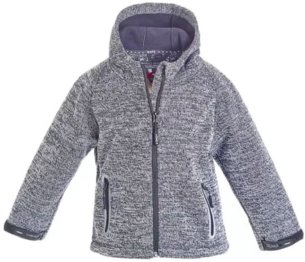 BMS Softknit-jassen met capuchon voor kinderen, antraciet