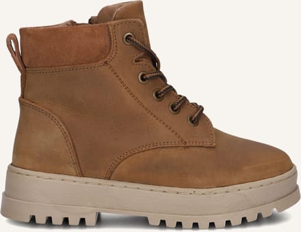 Ton & Ton Leif Boots Jongens - Cognac - Maat 28