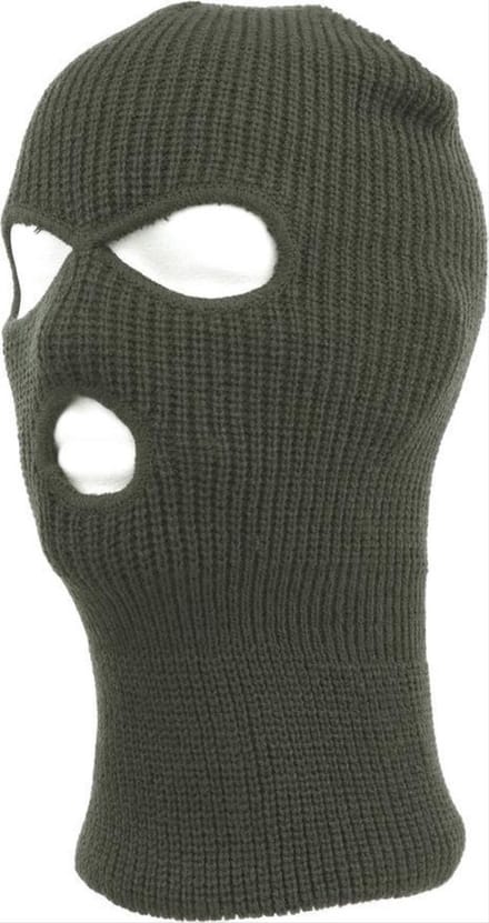 CHPN - Bivakmuts - Bivak muts - Muts - Gezichtsmuts - groen - One Size - Elastisch - Motor-3 gaats - Face Mask - Balaclava - Universeel