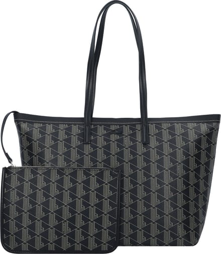 LACOSTE Schoudertas Shopper Shopping Bag Mono Bone White Taupe Beige