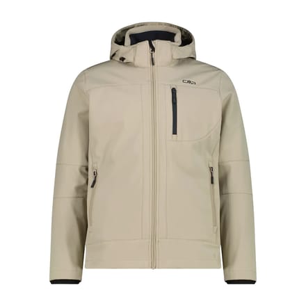 Verwarmde softshell jas met afneembare capuchon CMP