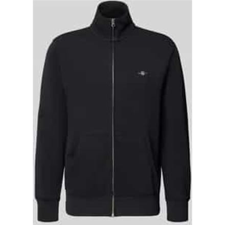 Regular Fit sweatvest met opstaande kraag model 'Gield'