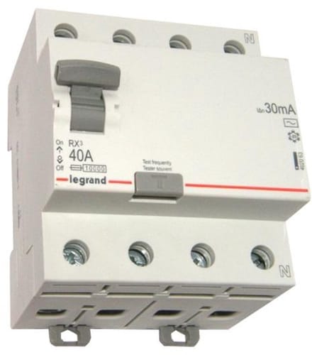 Legrand RX3 - Differentieelschakelaar - 40A - 30mA - 4P