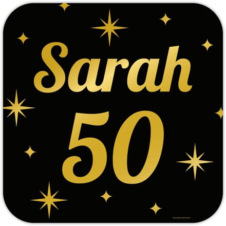 Classy party decoration signs - Sarah 50