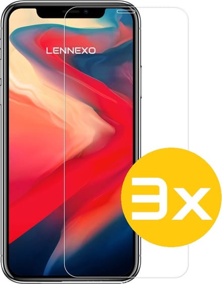 Screenprotector Geschikt Voor iPhone 11 / XR - Glasplaat - Tempered Glass - 3 Stuks