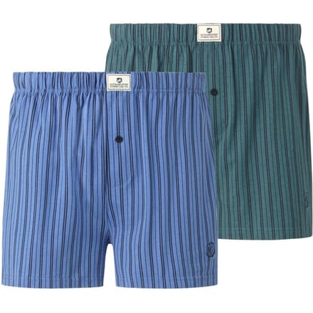 Jan Vanderstorm herren Boxershorts, Set Van 2 - 18 - koningsblauw - Plus Size