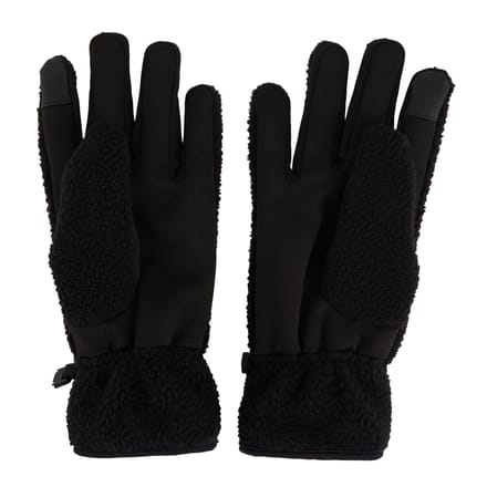 Regatta Unisex Volwassen Tech Touchscreen Borg Logo Winterhandschoenen (Zwart)