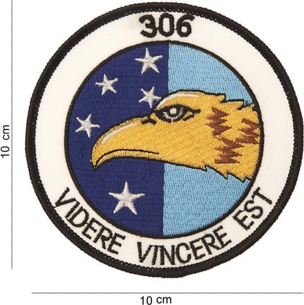 Embleem stof 306 videre vincere est