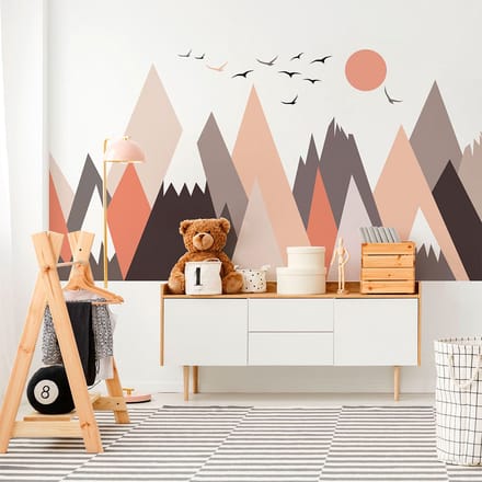 Kinderstickers van Scandinavische bergen, Fransika, 40 x 60 cm