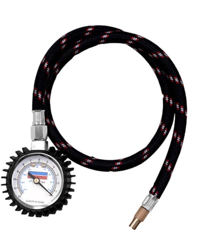 Bandendrukmeter - Autoband meter - Voertuigonderhoud - Robuust en schokbestendig - Compact formaat - Zwart