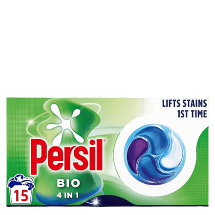 Persil Bio 4-in-1 Laundry Detergent Capsules - 15 Pcs
